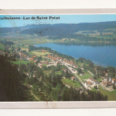 FA30-Carte Postala- ELVETIA - Malbuisson, Lac de Saint Point, circulata 1996