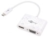 Adaptor USB 3.0 D-Sub 15pin HDMI USB C Alb, Goobay
