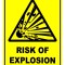 Risk Of Explosion Sign