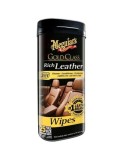 Meguiar's Gold Class Rich Leather Wipes, Servetele Curatare Piele Auto, 25 buc, Hidratare &amp; Protectie