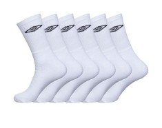 Set 6 perechi de sosete pentru barbati Umbro, alb, 43-46 - OUTLET