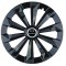Set 4 capace roti Fame negru R16 pentru gama auto SsangYoung