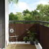 Paravan pentru balcon, maro si negru, 400x80 cm, poliratan GartenMobel Dekor, vidaXL