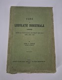 Carte veche 1937 Drept Liviu A Lazar Curs de Legislatie Industriala