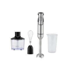 Blender vertical 3 in1 Voltz, 1500 W, 2 viteze, TURBO, lame din otel inoxidabil si capat detasabil