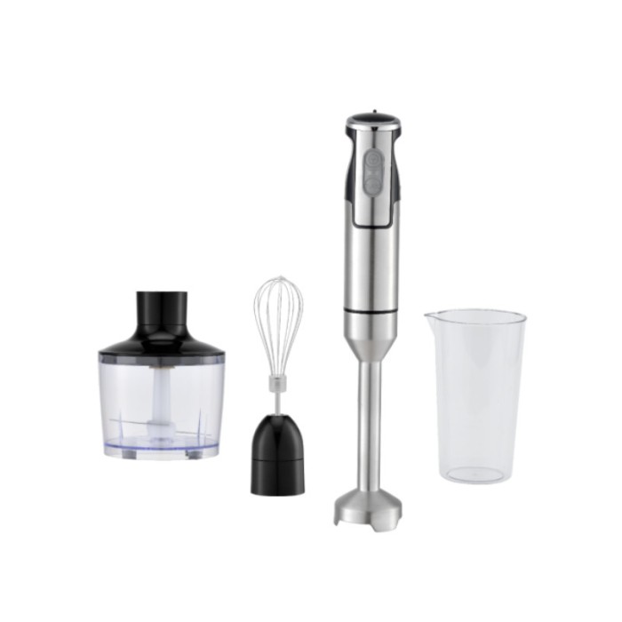 Blender vertical 3 in1 Voltz, 1500 W, 2 viteze, TURBO, lame din otel inoxidabil si capat detasabil
