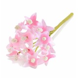 Cumpara ieftin Set 192 flori artificiale roz intens 2.5x13 cm