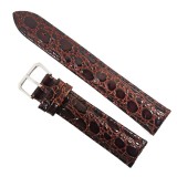 Cumpara ieftin Curea ceas piele Maro Aligator 20mm 22mm Clasic Argintiu Piele Naturala