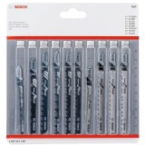 BOSCH Set panze fierastrau vertical 10 bucati pentru lemn