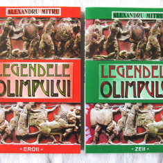 "LEGENDELE OLIMPULUI. Zeii + Eroii", 2 vol., Alexandru Mitru, 1998