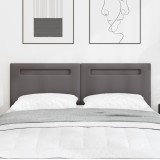 VidaXL Tăblie design simplu gri 160 cm din piele artificială