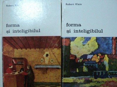 FORMA SI INTELIGIBILUL -ROBERT KLEIN BUC.1977 VOL.I-II foto