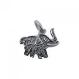 Pandantiv din argint 925 elefant filigran oxidat