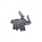 Pandantiv din argint 925 elefant filigran oxidat