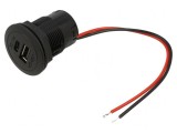 &Icirc;ncărcător Auto USB A și USB C 3A 5V Negru