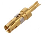 Pin mamă cupru aurit 20AWG&divide;16AWG pentru lipire cablu 10A