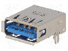 Conector USB A, clichet PCB, pentru PCB, AMPHENOL, GSB311A31CEU, T137984