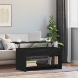 vidaXL Masă de cafea Stejar negru 102 x 50 x 52.5 cm Lemn compozit