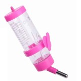 Adapator Rozatoare Ropet 125ml Roz - Hamsteri, Porcusori, Iepuri, Soricei - Plastic Non-Toxic, Prelungire Inox