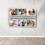 Tablou pe panza canvas cu 6 fotografii | Fiecare poveste de dragoste este frumoasa