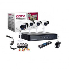 Kit de Supraveghere Kit video CCTV DVR 4 camere EXTERIOR foto