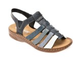 Sandale RIEKER bleumarin, V2875, din piele ecologica