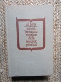 AL.PIRU-ISTORIA LITERATURII ROMANE DE LA INCEPUT PANA AZI 1981