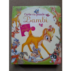 Bambi, carte cu puzzle, 6 puzzle