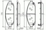 Set placute frana,frana disc JEEP GRAND CHEROKEE III (WH, WK) (2005 - 2010) BOSCH 0 986 494 370