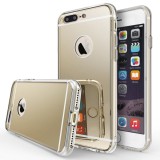 Cumpara ieftin Husa Silicon iPhone SE 2 2020 Mirror Gold
