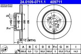 Disc frana ATE 24.0109-0711.1