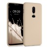 Husa pentru OnePlus 6, Silicon, Crem, 55346.10, Carcasa, Kwmobile