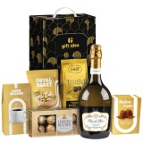 Cumpara ieftin Cos Cadou de Craciun, 6 produse + Cutie Cadou, 1180 gr, Golden Taste