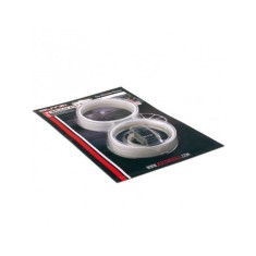 Dungi protectie jante Butzi, Ornament jante Autocolant janta culoare Argintiu , 4 role 5mm x 1.7m