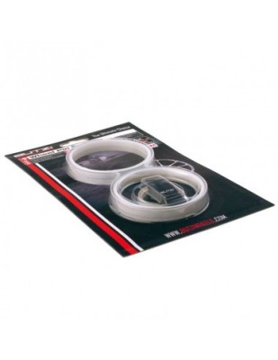 Dungi protectie jante Butzi, Ornament jante Autocolant janta culoare Argintiu , 4 role 5mm x 1.7m foto