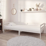Cumpara ieftin Pat de zi cu saltea, 90x200 cm, lemn masiv de pin