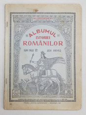 ALBUMUL ISTORIEI ROMANILOR de N. A . CONSTANTINESCU , 1927 , CONTINE DEDICATIA AUTORULUI * foto