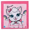 Prosopel Bumbac, Model Pisica, Roz, 30x30cm, Oem