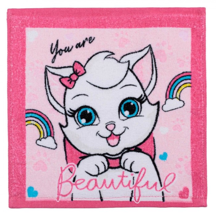 Prosopel Bumbac, Model Pisica, Roz, 30x30cm