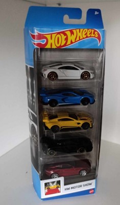 Machete HotWheels - 5-pack Motor Show set de 5 Hot Wheels 2024 HTV49 foto