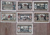 Germania lot 7 notgeld 25 + 50 pfennig 1921 Raguhn aUNC / UNC **