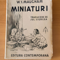 W. Somerset Maugham - Miniaturi (1936) traducere Jul. Giurgea