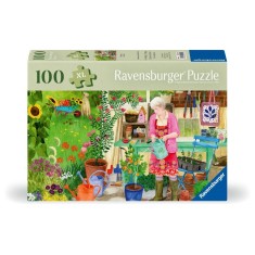 Ravensburger - Puzzle pentru varstnici gradinarit cu sablon de imagine si