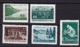 Bulgaria 1957 flora ocrotirea padurii MI 1035-1039 MNH w59, Nestampilat