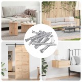 vidaXL Șuruburi confirmat 2100 pcs Argintiu Metal 864387