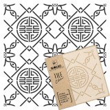 Șablon de plastic reutilizabil pentru țiglă // LINFEN - 25x25cm