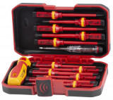 Set de șurubelnițe Strend Pro SDX61-113, VDE 12 piese + tester, electrician, 1000V