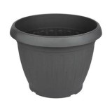 Ghiveci standard flori plastic antracit CMCLASS inaltime 30 cm Oem