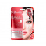 Masca de fata servetel, Eveline Cosmetics, Collagen Lifting Essence, Intensely Firming, 8in1, 1 bucata
