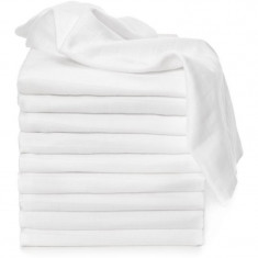 T-TOMI TETRA Cloth Diapers EXCLUSIVE COLLECTION White scutece textile White 70x70 cm 10 buc